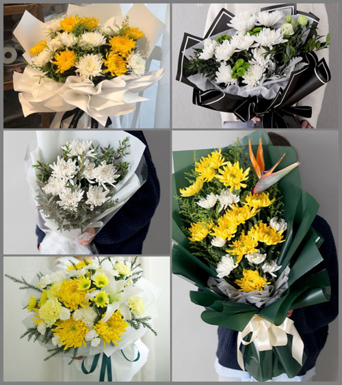 陕西延安市延长县张家滩镇白事花束代送